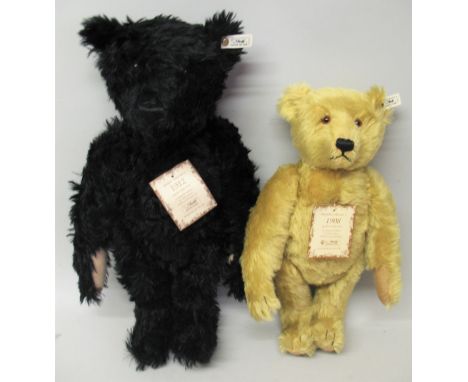 Two Steiff Limited Edition British Collectors' Club teddy bears, comprising 1991 copy of a 1912 bear, No. 835/3000, 50cm high