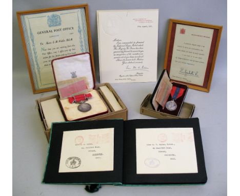 A British Empire Medal and Imperial Service Medal, awarded to Miss Elsie Mary Wales for services to the General Post Office i