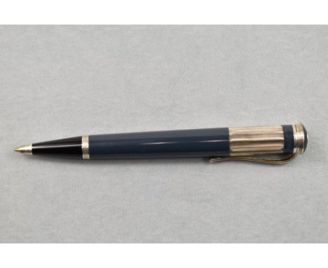 A Montblanc ballpoint pen. Montblanc Writers Series Charles Dickens Limited Edition Ballpoint Pen. The barrel, made of the fi