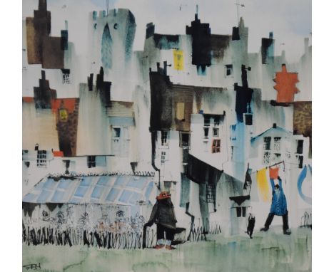 Sue Howells (20th Century, British), print, 'A Woman's Work...', limited edition 172/225, framed, mounted, and under glass, 3