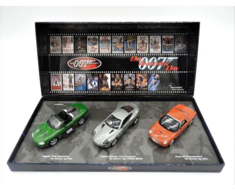 ASTON MARTIN 1:43 SCALE MODELS, WITH DIE ANOTHER DAY ANNIVERSARY SET  Featuring the Aston-Martin DBR1 and DBR9 models in 1:43