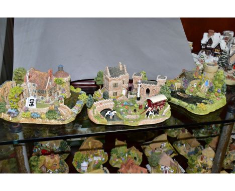 THREE LIMITED EDITION LILLIPUT LANE SCULPTURES, comprising Scotney Castle Gardens no 0222/4500 with certificate and leaflet, 