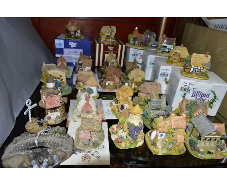 THIRTY ONE LILLIPUT LANE SCULPTURES FROM SYMBOL OF MEMBERSHIP, with deeds and boxes where mentioned, comprising Pack Horse Br