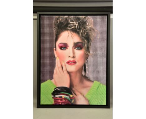 NICK HOLDSWORTH (BRITISH CONTEMPORARY) 'LIKE A PRAYER', a pixelated portrait of pop star Madonna, 16/95 with certificate, app
