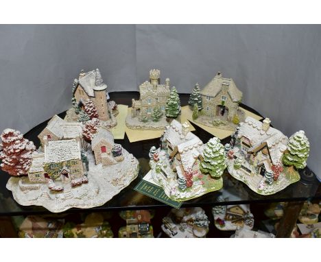 SIX LILLIPUT LANE SNOW COVERED SCULPTURES, with deeds except where mentioned, comprising of the first three from Christmas Lo