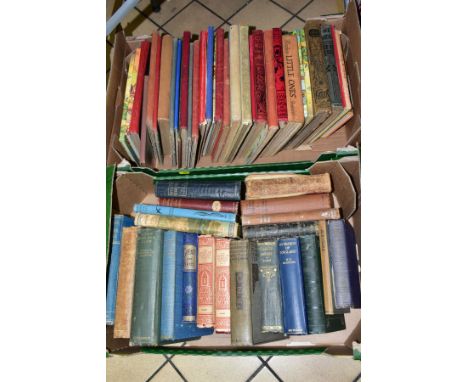 BOOKS, two boxes containing twenty-one Antiquarian titles including works by Felicia Hemans, Samuel Pepys, William Shakespear