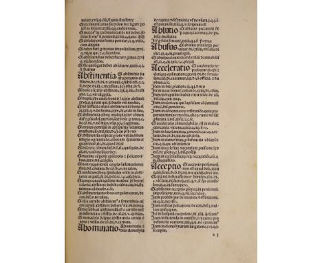 °  Martinus Polonus - Margarita decreti seu tabula martiniana. Strassburg [ Printer of the 1493   "Casus breves decretalium" 