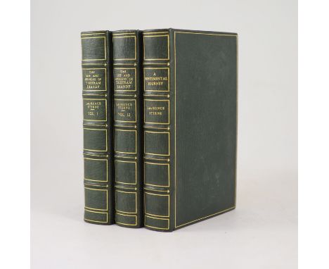 ° Sterne, Laurence - The Life and Opinions of Tristram Shandy gentleman. Limited Edition, 2 vols. 16 etched plates, half titl