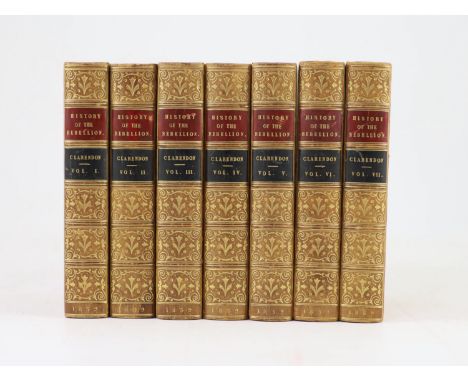 °  Clarendon, Edward Earl of - The History of the Rebellion and the Civil Wars in England. A new edition, from the original m