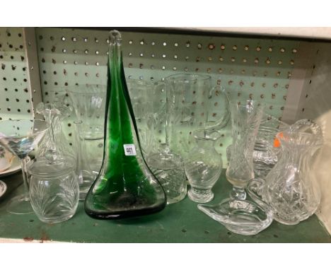 SHELF OF GLASSWARE