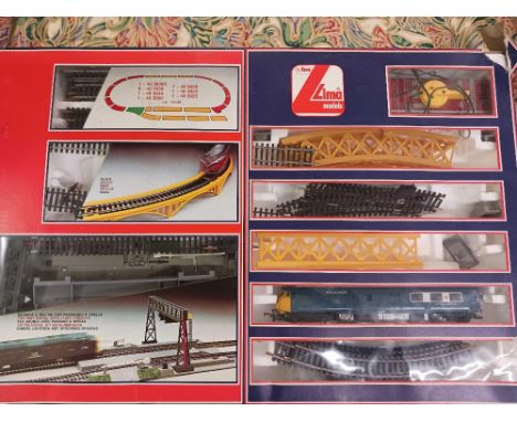 3 PART BOXES OF LIMA & HORNBY RAILWAY ROLLING STOCK & RAILS