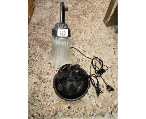 MODERN PLASTIC OR RESIN WATER FEATURE WITH LIGHTING