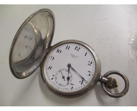 An early 20th century silver cased pocket watch, the white enamel dial signed Pears Ltd, Bristol, Eng. having subsidiary seco