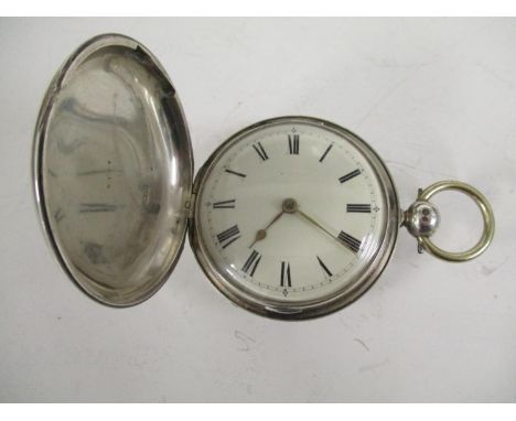 A silver cased full Hunter pocket watch, the movement signed Thomas Strange, Banbury, with matching movement and case, serial