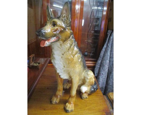 A large ornament of a Goebel dog, 16 3/4"h 