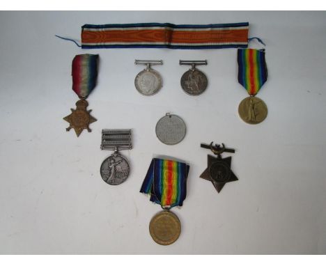 Eight Victorian, Great War commemorative and Egyptian medals, comprising of a Victorian Queen's South Africa medal inscribed 