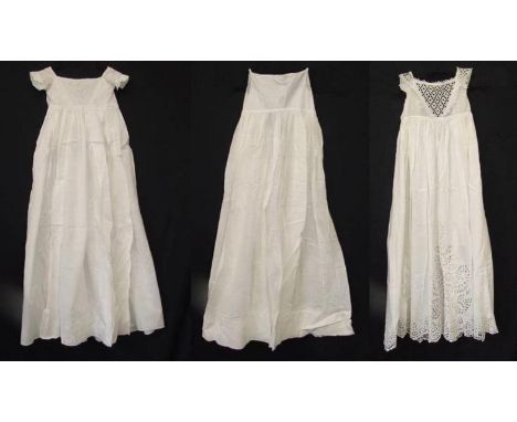 3 Vintage Christening Dresses  CONDITION REPORT 