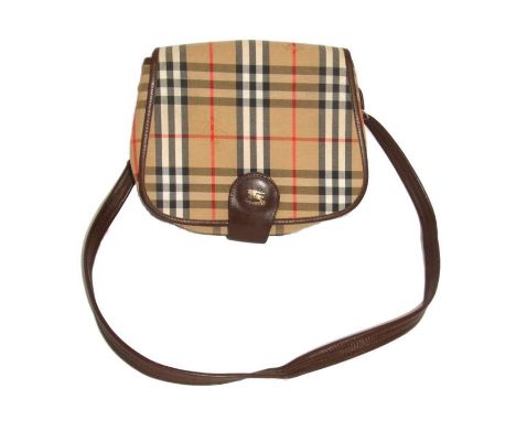 Vintage 1990s Burberry Nova Check Handbag, labelled 'Made In England'  CONDITION REPORT stamped 'Burberrys'