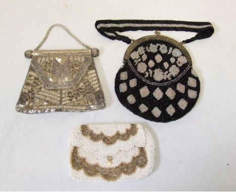 3 Ladies Vintage Beaded Evening Bags (3)  CONDITION REPORT 
