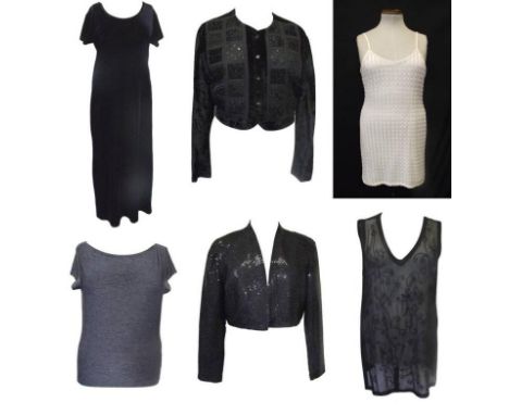 Ladies Clothing size 14/16 Prima black velvet dress size 16, Day Meets Night bolero jacket size 16, Miss Selfridge beaded tun