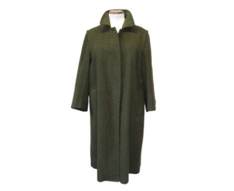 Ladies Vintage Salko Green Alpaca Wool Coat, approx. size 16  CONDITION REPORT 