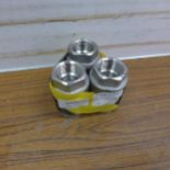 3 unused 1" BSP stainless steel non return valves (NRV)