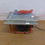 A Clarke ETC8 table top tile cutter ( FAILED PAT TEST DUE TO EARTH CONTINUITY)