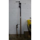 2 sash clamps, a Record 175cm and an 80cm