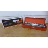 A 12 piece ½" drive metric socket set, unused
