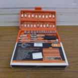 A 46 piece socket wrench set, unused