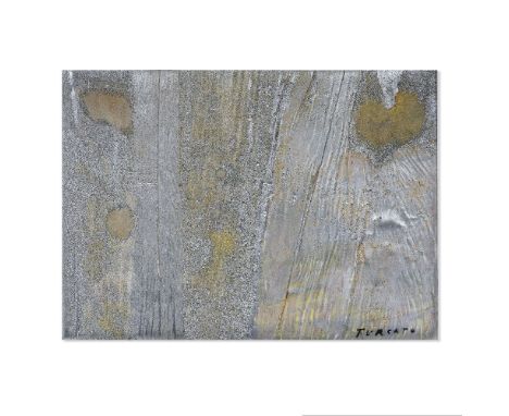 GIULIO TURCATO (1912-1995)Superficie lunare  circa 1960  signé ; signé au revers huile et technique mixte sur mousse de polyu