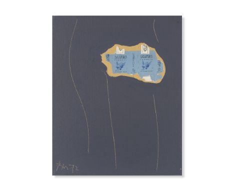 ROBERT MOTHERWELL (1915-1991)Gauloises on Grey #28  1972  signé et daté 72 ; signé, titré et daté 9 dec 1972 au revers acryli