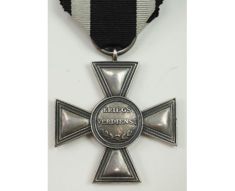 Preussen: Militär-Ehrenzeichen, 1. Klasse.Silber, im Ring GODET 935 gepunzt, am Bande.Zustand: II