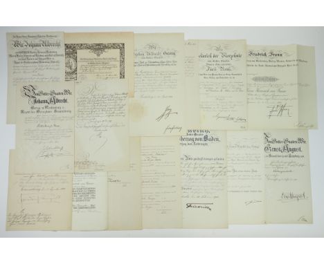 Mecklenburg: Urkundennachlass des Hofmarschall, Flügeladjutanten des Herzogs Johann Albrecht von Mecklenburg, Regent des Herz