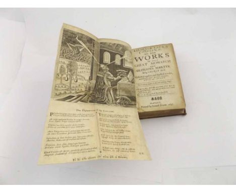 KING CHARLES I: RELIQUIAE SACRAE CAROLINAE, OR THE VVORKS OF THAT GREAT MONARCH AND GLORIOUS MARTYR KING CHARLS I ..., Hague,