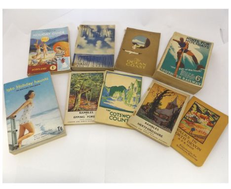 SOUTHERN RAILWAY OF ENGLAND (PUB): HINTS FOR HOLIDAYS IN SOUTHERN SUNSHINE 1938 EDITION, OFFICIAL GUIDEBOOK OF THE SOUTHERN R