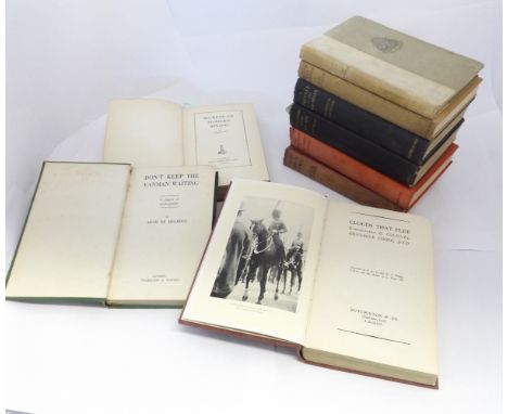 COLONEL MONTAGUE COOKE: CLOUDS THAT FLEE, London 1935, 1st edition, original cloth gilt, plus [CLAUD W SYKES] "VIGILANT": SEC