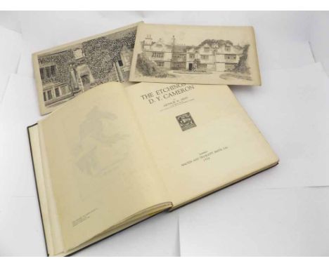 ARTHUR M HIND: THE ETCHINGS E Y CAMERON, London 1924, original cloth gilt