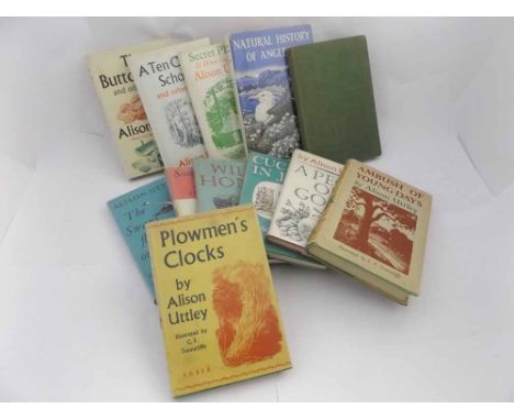 ALISON UTTLEY: 10 titles: AMBUSH OF YOUNG DAYS, 1951, 1st illustrated edition, original cloth, dust wrapper: PLOUGHMEN'S CLOC