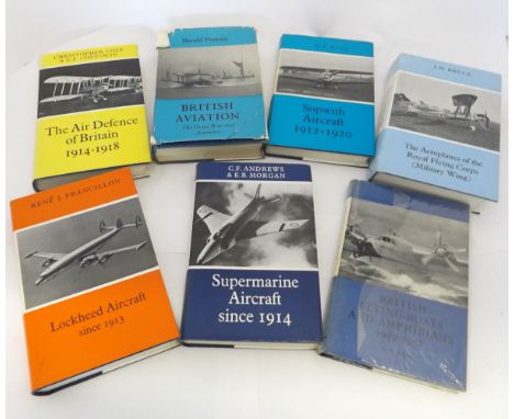 G R DUVAL: BRITISH FLYING BOATS AND AMPHIBIANS 1909-1952, 1966 1st edition, C F ANDRES AND E B MORGAN: SUPER MARINE AIRCRAFT 
