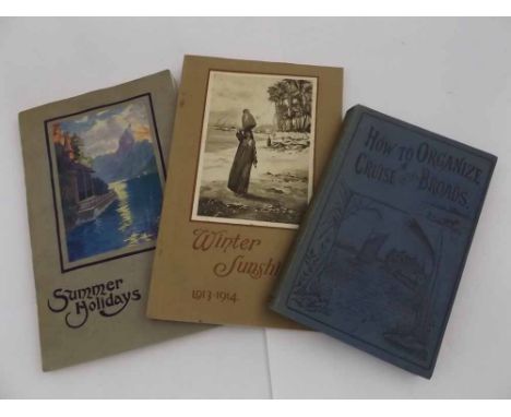 SUMMER HOLIDAYS - PROGRAMME OF HOLIDAY TOURS AT HOME AND ABROAD..., Thos Cook & Son 1913, original pictorial wraps + WINTER S