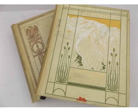 W MARTIN CONWAY: THE ALPS, London, A & C Black, 1904, Edition de Luxe (300) numbered and signed by publisher, + M A R TUKER &