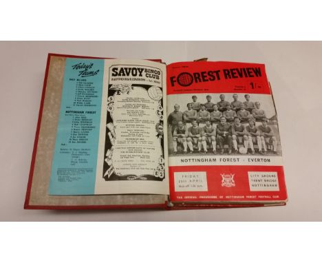 FOOTBALL, Nottingham Forest programmes, 1968-1970, home &amp; away, inc. Coventry City, Everton, Ipswich Town, Leeds United, 