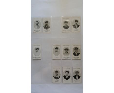 TADDY, County Cricketers, Middlesex, part set, inc. E A Beldam, G W Beldam, James Douglas, Hearne, Littlejohn, Mignon, Napier