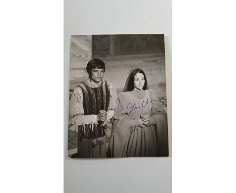 CINEMA, signed still from Romeo &amp; Juliet by Olivia Hussey, b/w, 8 x 10, VG