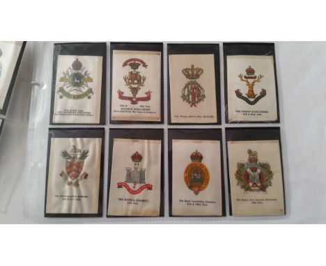 PHILLIPS, silks, Crests &amp; Badges Of The British Army, Set B, unnumbered, anon., complete, M size with one colour variatio