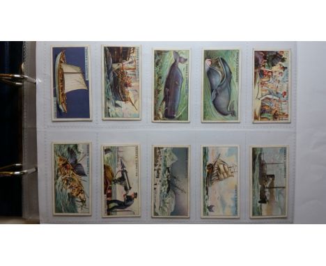 OGDENS, part sets, inc. Whaling, Yachts &amp; Motorboats (37/50), Ocean Greyhounds, Leaders Of Men inc. George Washington, in