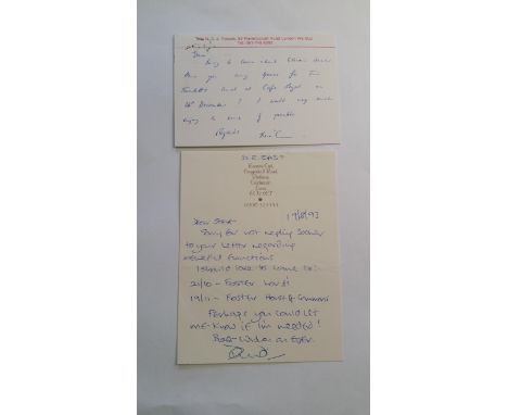 CRICKET, signed correspondence, inc. note cards, letters; Nick Pocock, David East, Graham Gooch, Mike Denness, Tim Tremlett &