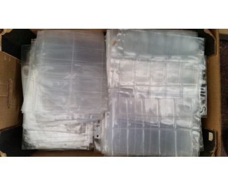 ACCESSORIES, used empty cigarette card sleeves in mainly standard format, inc. mainly 10 pocket sleeves, also 2, 4, 6 &amp; 8