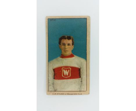 IMPERIAL TOBACCO CO., Hockey Series, C56, no. 10 H M Hyland, vertical creasing, o/w G